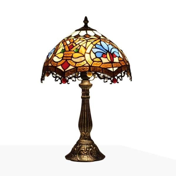Bomclap Bordslampa med blomformad glasmosaik