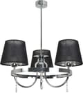 Miniatyrbild 1 av 6: Taklampa kromad lampskärm svart DIANA NEGRO 12-422