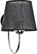 Miniatyrbild 1 av 2: Krom vägglampa med svart lampskärm DIANA NEGRO 12-423