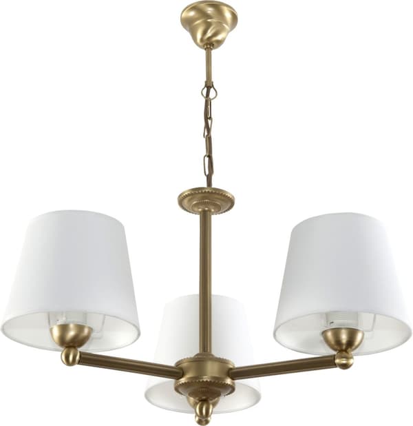 Taklampa patina lampskärm vit GERARDO 11-742