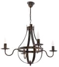 Miniatyrbild 1 av 5: Hängande taklampa ljusstake svart gammalguld ELEN NEGRO 11-361