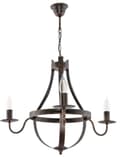 Miniatyrbild 1 av 5: Hängande taklampa ljusstake svart gammalguld ELEN NEGRO 11-362