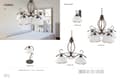 Miniatyrbillede 2 af 2: Sort antik guld loftlampe med hvid lampeskærm GOMERA 9-980