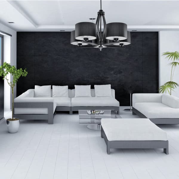 Loftlampe sort, lampeskærm sort HILDA NEGRO 11-530