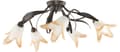Miniatyrbillede 1 af 2: Loftlampe sort gammelguld hvid-orange skærm MARKOS NEGRO 10-770