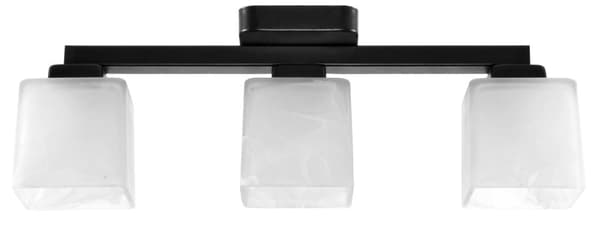 Taklampa svart, vit lampskärm KARO KOFI 11-452