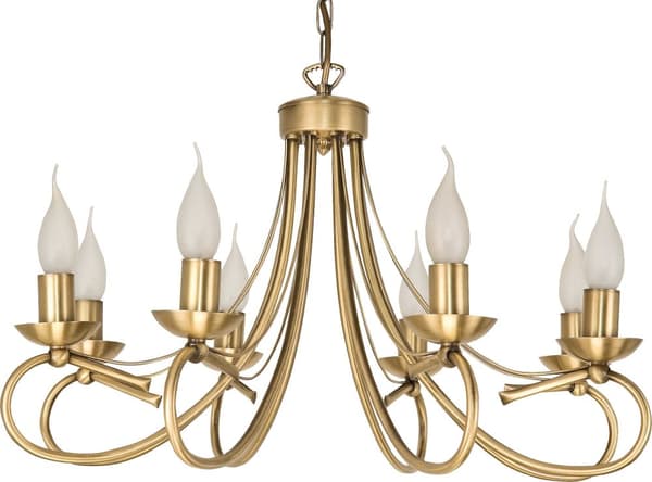 Hängande taklampa ljuskrona guld LED E14 ALFA II 2-290/8