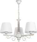 Miniatyrbillede 1 af 6: Hængende loftslampe hvid gammel guld lampeskærm hvid METTE 9-892