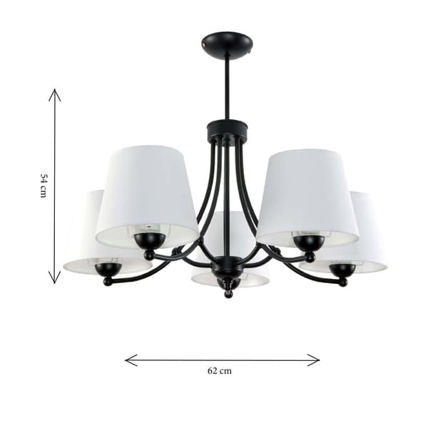 Loftlampe sort AUGUSTO 11-670