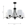 Miniatyrbillede 5 af 6: Loftlampe sort AUGUSTO 11-670
