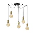 Miniatyrbillede 1 af 2: Industriel loftslampe sort SPIDER 14-387
