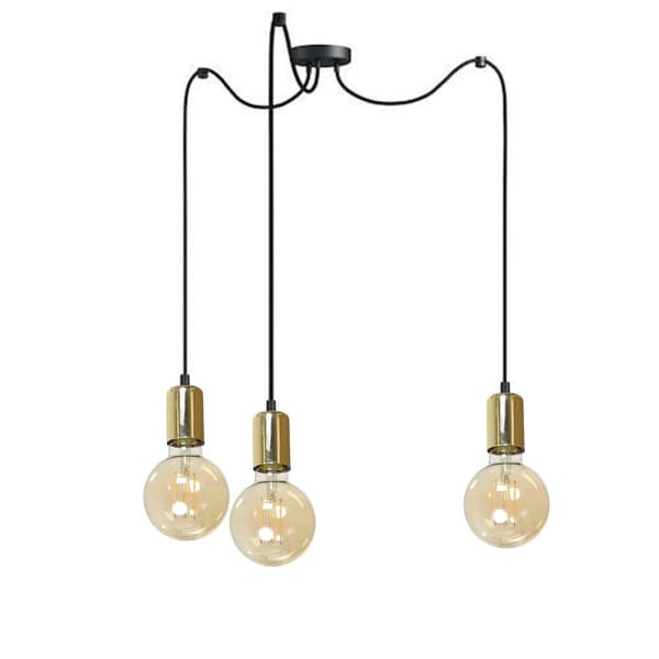 Industriel loftslampe sort SPIDER 14-384