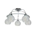 Miniatyrbillede 1 af 5: Loftlampe med forkromet krystalskærm PAULA 14-100
