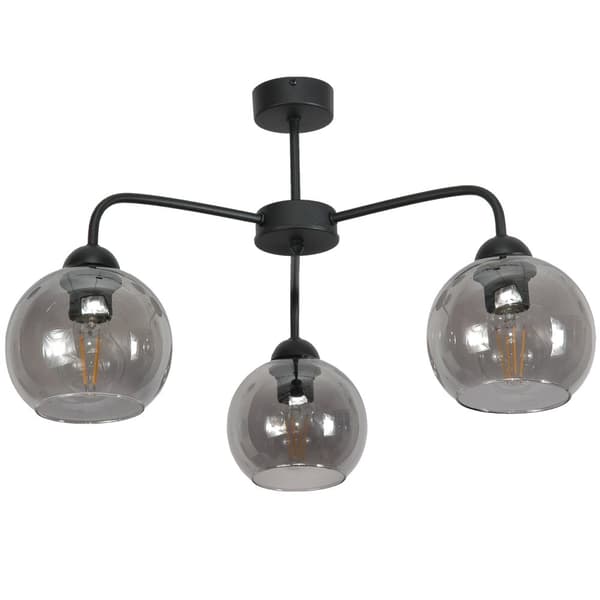 Taklampa industriell loft svart ROGER 13-782
