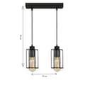 Miniatyrbillede 6 af 6: Lampe, hængende, loft, industriel, loft, sort, INGRID, 14-358