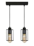 Miniatyrbillede 1 af 6: Lampe, hængende, loft, industriel, loft, sort, INGRID, 14-358