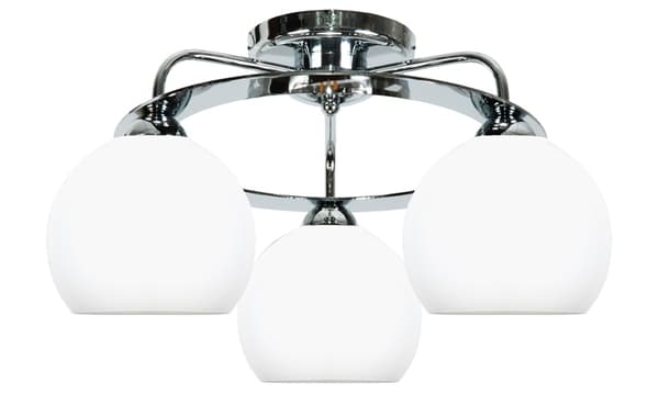 Krom loftlampe med sølvskærm GUANTA 14-532
