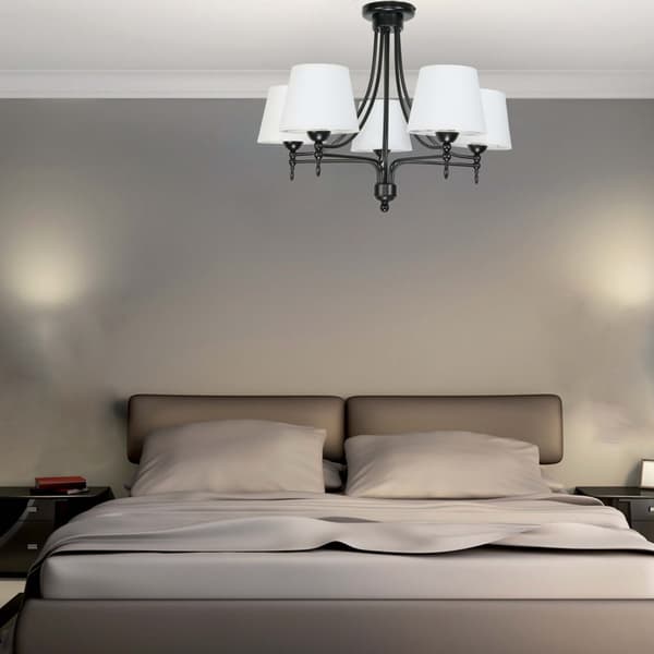 Hvid loftslampe, hvid lampeskærm NUK 14-690