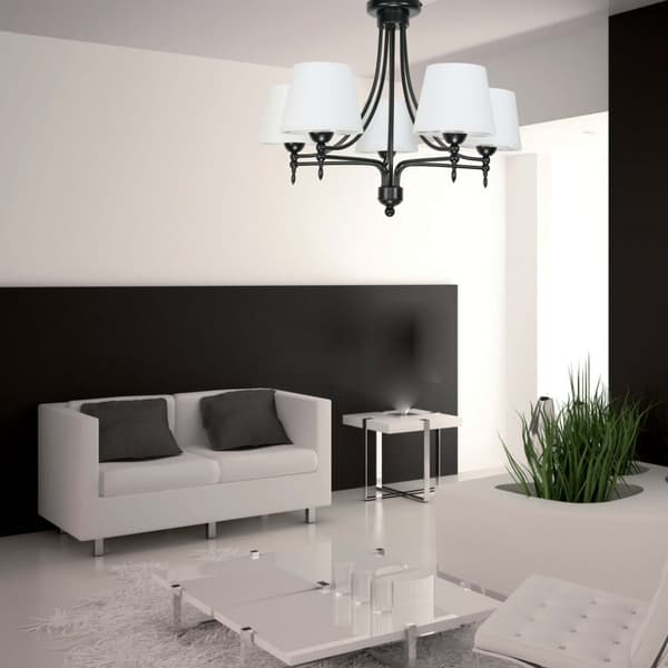 Hvid loftslampe, hvid lampeskærm NUK 14-690