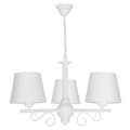 Miniatyrbild 1 av 6: Hängande taklampa vit gammalguld lampskärm vit NOMADA 14-752