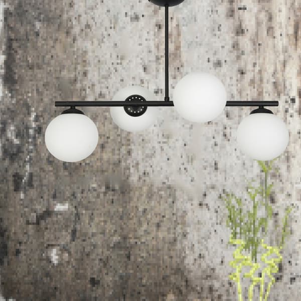 Loftlampe med sorte glaskugler TITAN 13-801