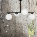 Miniatyrbillede 3 af 6: Loftlampe med sorte glaskugler TITAN 13-801