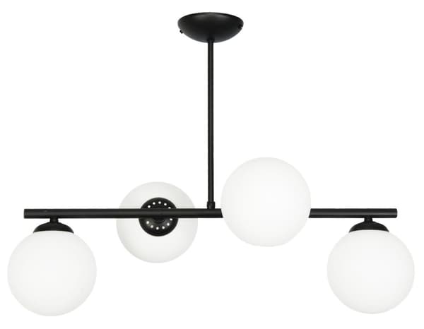 Loftlampe med sorte glaskugler TITAN 13-801