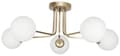 Miniatyrbillede 1 af 6: Loftlampe, guldskærm, glaskugler, COMO GOLD 14-810
