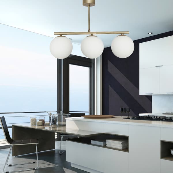 Lofthængende lampe med glasskærme og kugler E14 LED titan patina 14-909