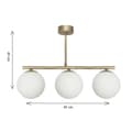 Miniatyrbillede 5 af 6: Lofthængende lampe med glasskærme og kugler E14 LED titan patina 14-909