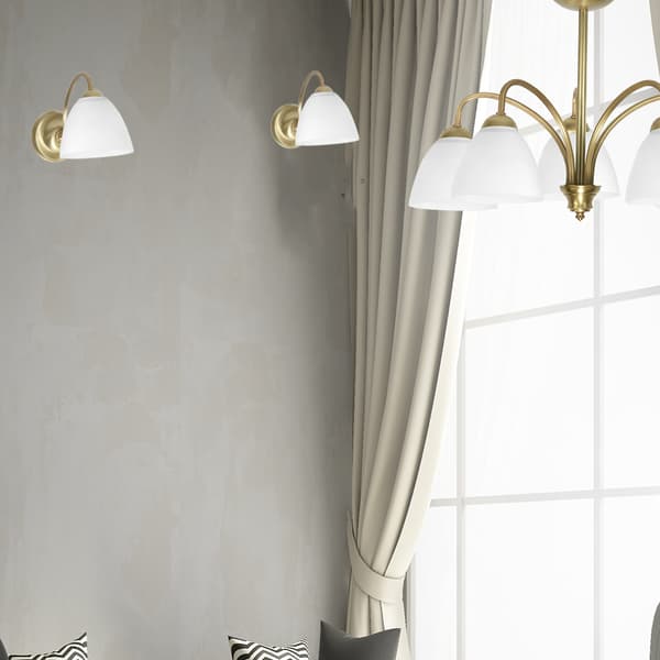 VÄGGLAMPA, KVADRATISK LAMPA, VIT LAMPSKÄRM MARABEL 13-383