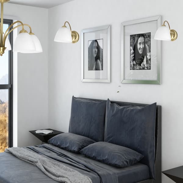 VÄGGLAMPA, KVADRATISK LAMPA, VIT LAMPSKÄRM MARABEL 13-383