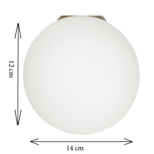 Vägglampa Chom Glaslampa Vit E14 LED Dorin 7-263