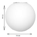 Miniatyrbild 6 av 6: TAKHÄNGANDE LAMPA LJUSKRONOR GLASSKÄRMAR BOLLAR E14 LED TITANSILVER 14-910