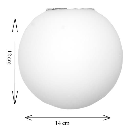 TAKHÄNGANDE LAMPA LJUSKRONOR GLASSKÄRMAR BOLLAR E14 LED TITANSILVER 14-910
