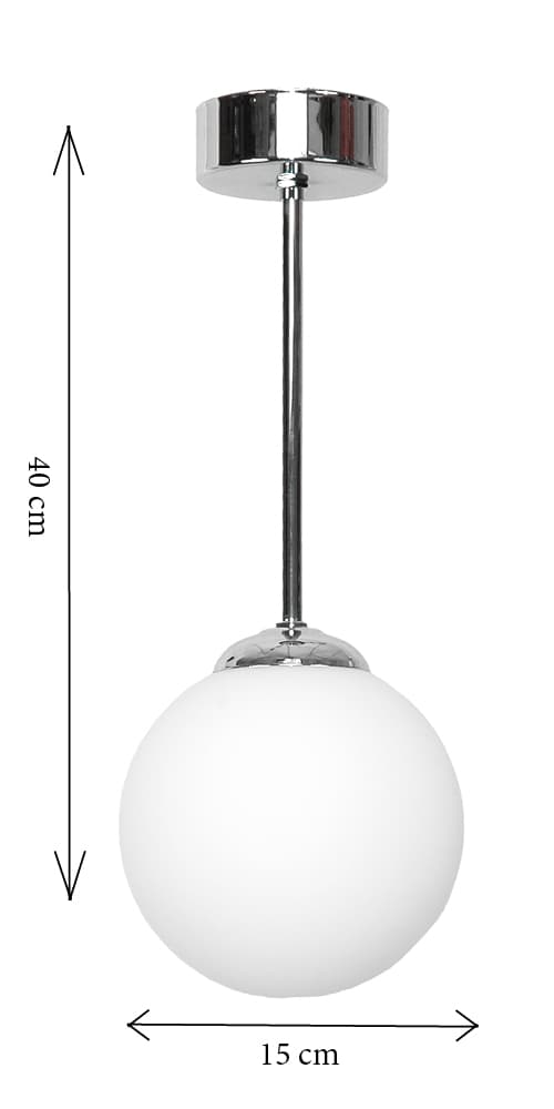 LOFTSLAMPE KROM GLASLAMPER MAT CALIPSO 14-925