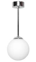 Miniatyrbillede 1 af 6: LOFTSLAMPE KROM GLASLAMPER MAT CALIPSO 14-925