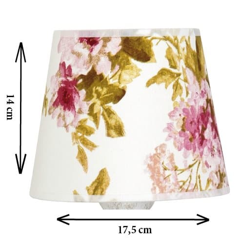 TAKLAMPA, LJUSKRONASKÄRMA ROSE LED E27 IZA 12-180