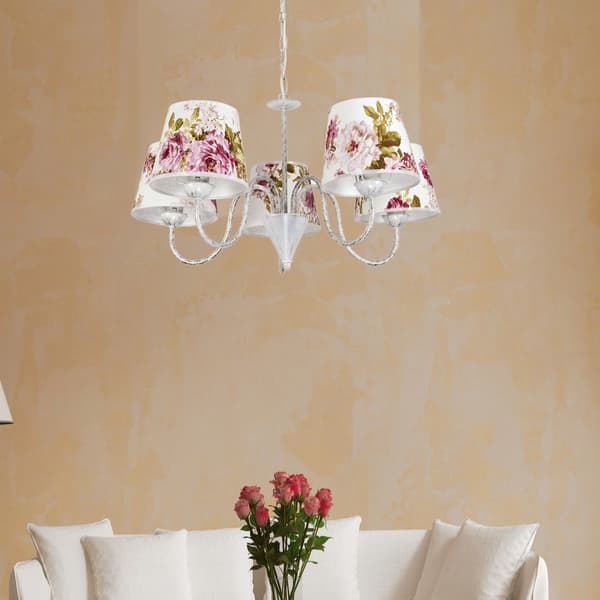 TAKLAMPA, LJUSKRONASKÄRMA ROSE LED E27 IZA 12-180