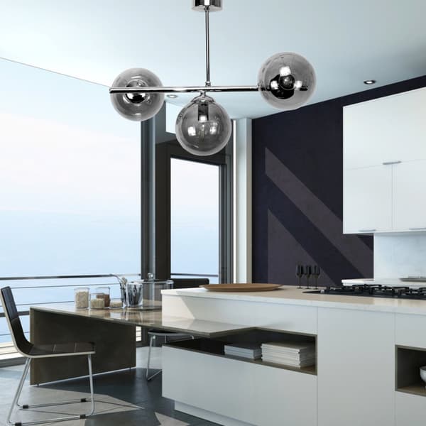 Lofthængende lampe med glasskærme og kugler E14 LED Titan Grande 14-942