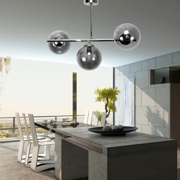 Lofthængende lampe med glasskærme og kugler E14 LED Titan Grande 14-942