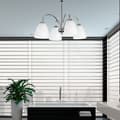 Miniatyrbillede 2 af 6: Loftlampe med kromskærm, hvid til stue BEN 7-251