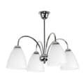 Miniatyrbillede 1 af 6: Loftlampe med kromskærm, hvid til stue BEN 7-251