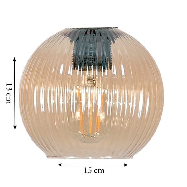 SVART HÄNGANDE TAKLAMPA, BÄRNSTÄRKT GLASLAMPA, VERTIKALT 15-034