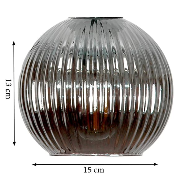 SORT HÆNGENDE LOFTSLAMPE I GRAFITGLAS SFERA 15-058