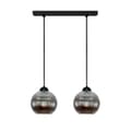 Miniatyrbillede 1 af 6: SORT HÆNGENDE LOFTSLAMPE I GRAFITGLAS SFERA 15-058