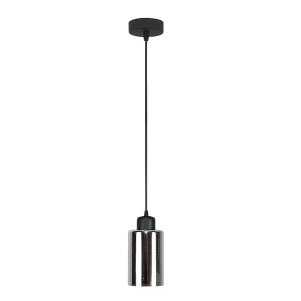 SORT HÆNGENDE LOFTLAMPE MED GRAFITGLASSKÆRM LOYD SV 15-575