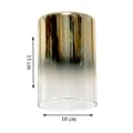 Miniatyrbillede 6 af 6: SORT HÆNGENDE LOFTSLAMPE GLASLAMPE GULD TRANSPARENT FIORD 15-530