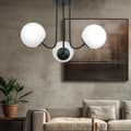 Miniatyrbillede 3 af 6: Loftlampe, sort, hvid, hængende lampe, 15-192 GOSTI