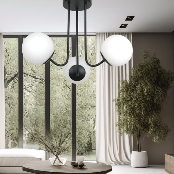 Loftlampe, sort, hvid, hængende lampe, 15-192 GOSTI